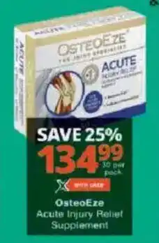 Checkers OsteoEze Acute Injury Relief Supplement offer