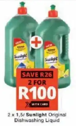 Checkers Sunlight Original Dishwashing Liquid offer