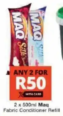 Checkers Maq Fabric Conditioner Refill offer
