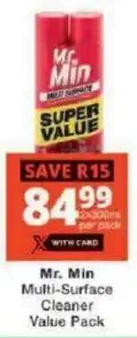 Checkers Mr. Min Multi-Surface Cleaner Value Pack offer