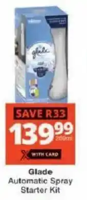 Checkers Glade Automatic Spray Starter Kit offer