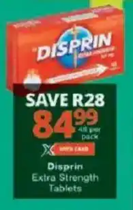 Checkers Disprin Extra Strength Tablets offer