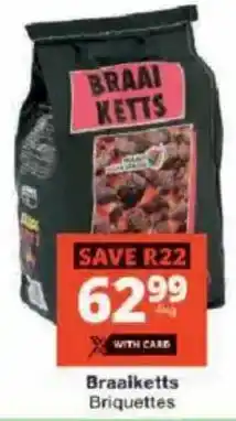 Checkers Braaiketts Briquettes offer