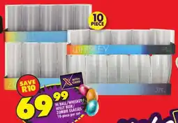 Shoprite Hi ball/ whiskey/ willy beer/ zombie glasses offer