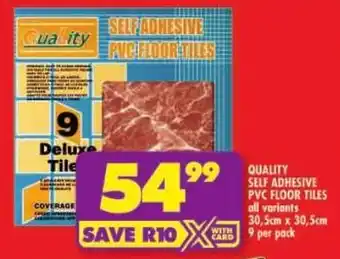 Shoprite Quality self adhesive pvc floor tiles offer