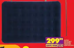 Shoprite Bestway pavillo navy blue double flocked air with double mattress offer