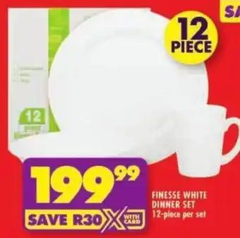 Shoprite Finesse white dinner set offer