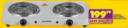 Shoprite Essentials white double spiral hot plate offer