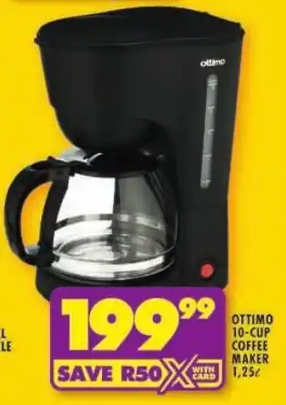 Shoprite Ottimo 10-cup coffee maker offer