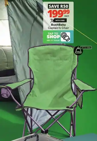 Checkers Hyper BushBaby Captain's Chair offer