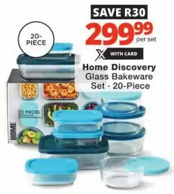 Checkers Hyper Home Discovery Glass Bakeware Set offer