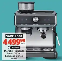 Checkers Hyper Morphy Richards Bean-To-Cup Espresso Coffee Maker offer