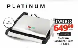 Checkers Hyper Platinum Sandwich Press offer