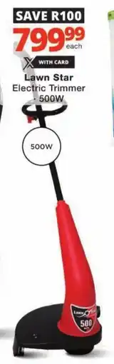 Checkers Hyper Lawn Star Electric Trimmer offer