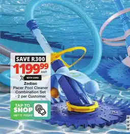 Checkers Hyper Zodiac Pacer Pool Cleaner Combination Set offer