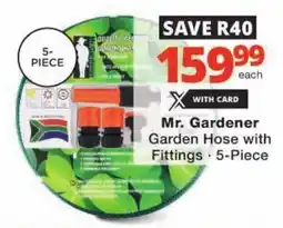 Checkers Hyper Mr. Gardener Garden Hose with Fittings offer