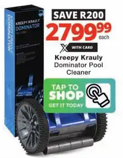 Checkers Hyper Kreepy Krauly Dominator Pool Cleaner offer