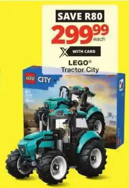Checkers Hyper LEGO Tractor City offer