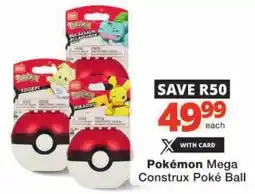 Checkers Hyper Pokémon Mega Construx Poké Ball offer