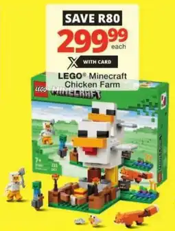 Checkers Hyper LEGO Minecraft Chicken Farm offer