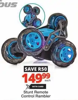 Checkers Hyper Stunt Remote Control Rambler offer