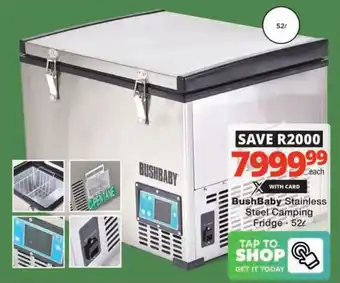 Checkers Hyper BushBaby Stainless Steel Camping Fridge offer