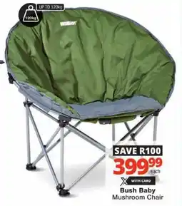 Checkers Hyper Bush Baby Mushroom Chair offer