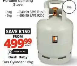 Checkers Hyper Bush Baby Gas Cylinder offer