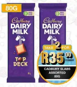 Take 'n Pay Cadbury slabs assorted offer