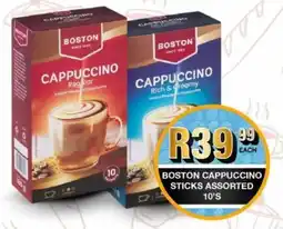 Take 'n Pay Boston cappuccino sticks assorted offer