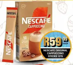 Take 'n Pay Nescafe original cappuccino sticks offer