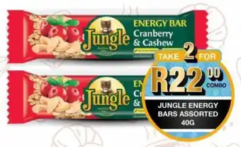 Take 'n Pay Jungle energy bars assorted offer