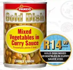 Take 'n Pay Gold Dish Mixed Vegetables in Curry Sauce offer