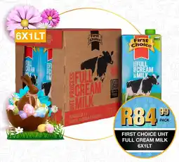 Take 'n Pay First choice uht full cream milk offer