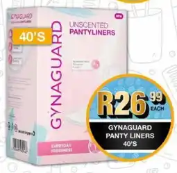 Take 'n Pay Gynaguard panty liners offer