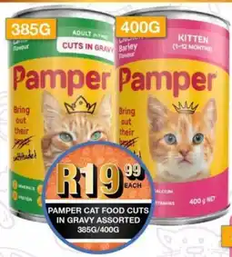 Take 'n Pay Pamper cat food cuts in gravy assorted offer
