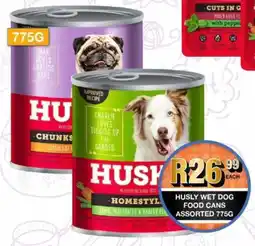 Take 'n Pay Husky wet dog food cans assorted offer