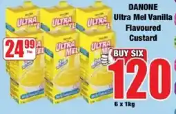 Boxer Danone Ultra Mel Vanilla Flavoured Custard offer