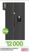Fair Price Defy 555Ltr Black Inox SX-S+WD Fridge DFF647 20-594 offer