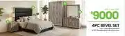 Fair Price 3 Door Bevel Wardrobe 1-277/Bevel Bedroom Suite With Dresser 8-481-For All offer
