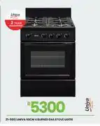 Fair Price Univa 60cm 4 Burner Gas Stove UG016 21-550 offer