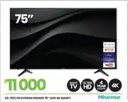 Fair Price Hisense 75 UHD 4K Smart Television 23-760 offer