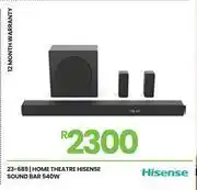 Fair Price Hisense 540W Home Theatre Soundbar 23-689 offer