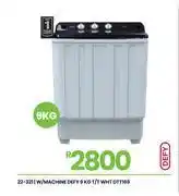 Fair Price Defy 9Kg T/T WHT W/Machine DTT169 22-321 offer