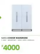 Fair Price Nara 4 Door Wardrobe 1600 x 450 x 2100mm 1-284 offer