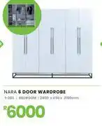 Fair Price Nara 6 Door Wardrobe 2400 x 450 x 2100mm 1-283 offer