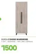 Fair Price Bursa Bedroom 2 Door Wardrobe 700 x 460 x 1905mm 1-257 offer