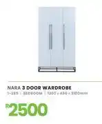 Fair Price Nara 3 Door Wardrobe 1200 x 450 x 2100mm 1-285 offer