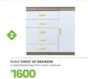 Fair Price Rome Bedroom Chest Of Drawers 1197 x 1200 x 400mm 4-044 offer