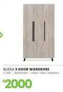Fair Price Bursa Bedroom 3 Door Wardrobe 1050 x 460 x 1905mm 1-258 offer